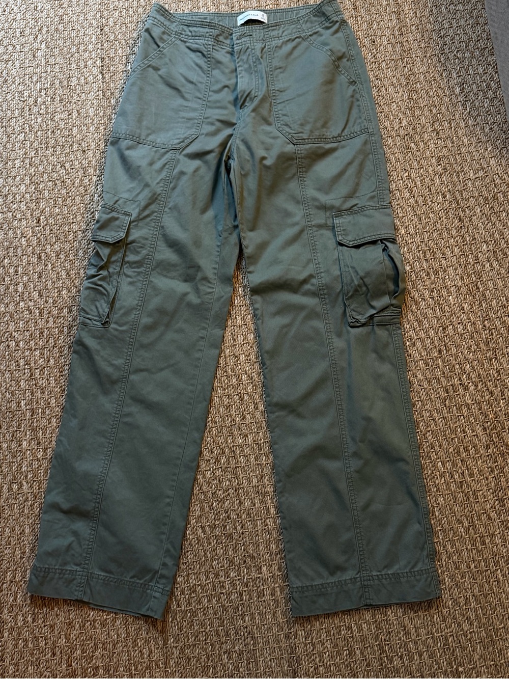 Abercrombie & Fitch Olive Green Women's Cargo Pants